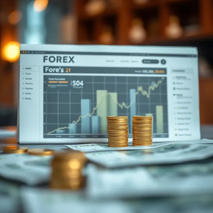 Illustration of financial growth and risk management concepts related to forex fund investment