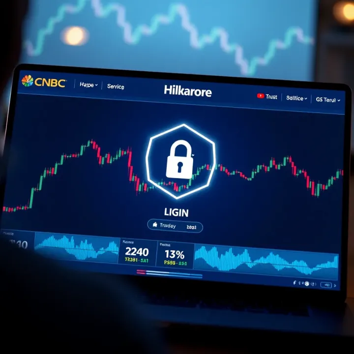 Secure login screen of a binary trading platform emphasizing data protection and trust