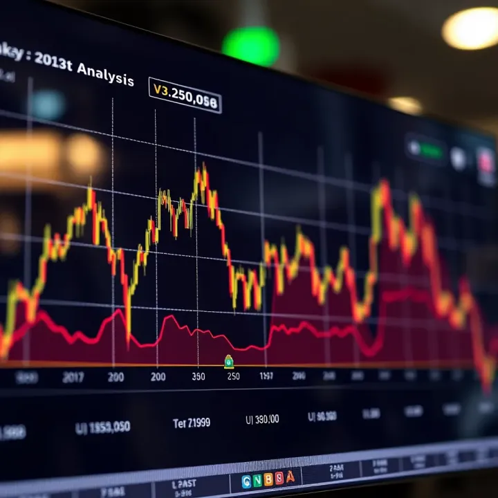 Graph showing upward and downward trends of Solana cryptocurrency prices over time
