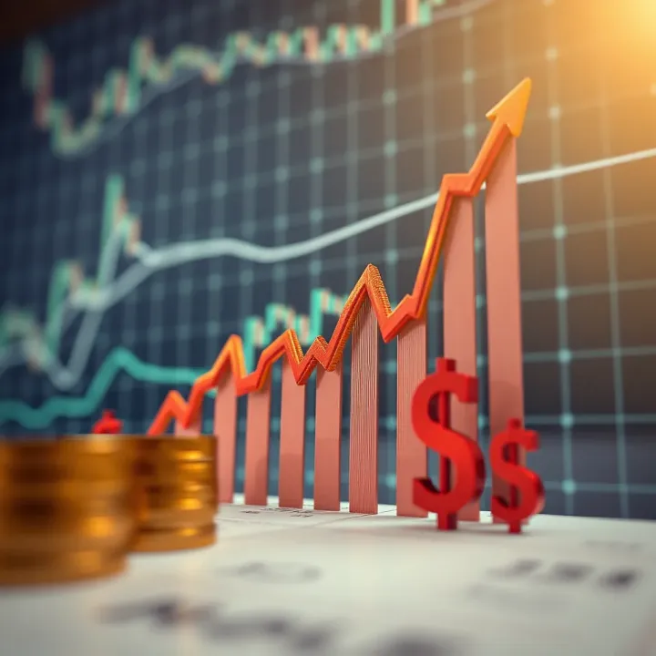 Growth Trends in Synthetic Indices Trading for Nigerian Market Graph showing upward trend and financial symbols representing synthetic indices in Nigerian market