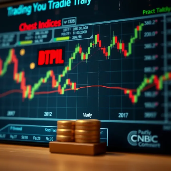 Trading Synthetic Indices: Benefits and Risks Explained Illustration of trading concepts with graphs and risk management icons