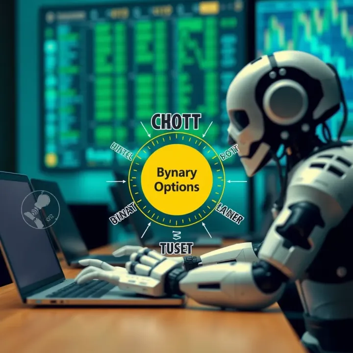 Diagram illustrating the operation of automated binary options trading software