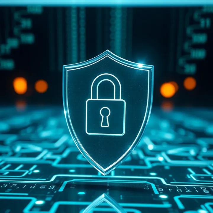 Visual representation of digital security shield protecting login credentials