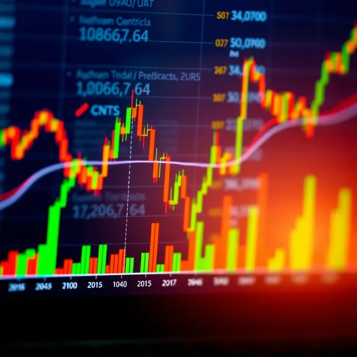 Graph showing Bitcoin price fluctuations influenced by market trends and economic factors