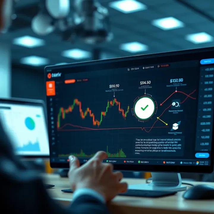 Diagram showing automated trading bot interacting with Deriv platform interface