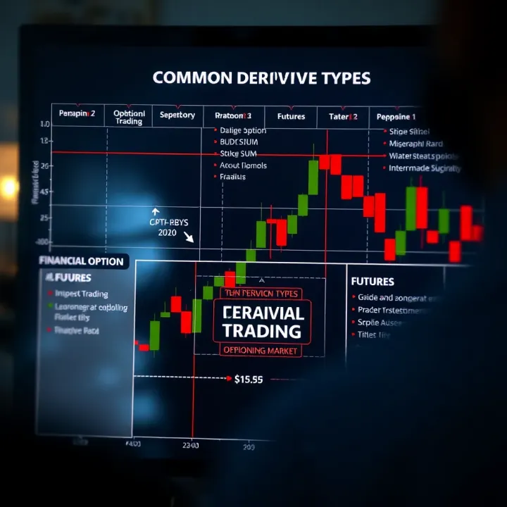 Chart showing various types of financial derivatives including options and futures