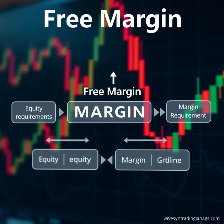 Diagram illustrating the relationship between free margin, equity, and margin requirements in forex trading