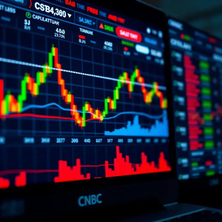 Digital trading platform interface showing forex and cryptocurrency charts