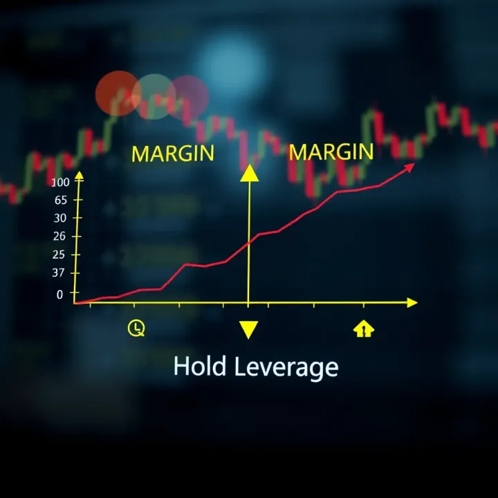 Diagram illustrating the concept of margin and leverage in forex trading