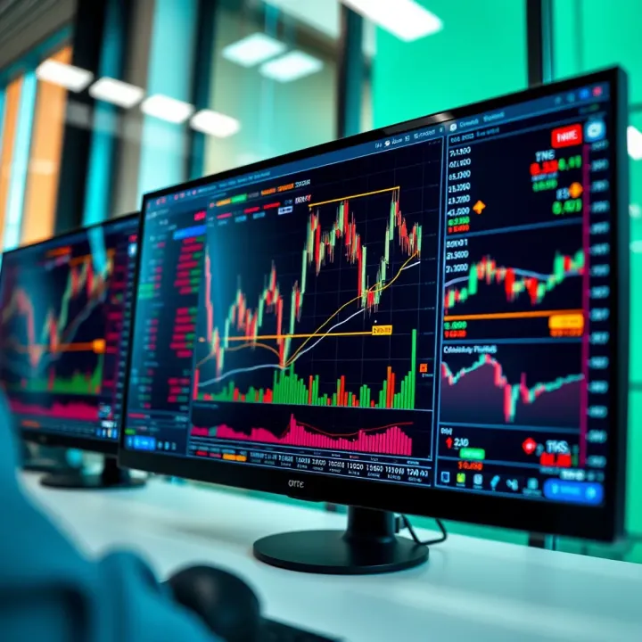 Octa FX Trading Platform Interface for Nigerian Traders User interface displaying multiple forex trading charts and tools on Octa FX platform