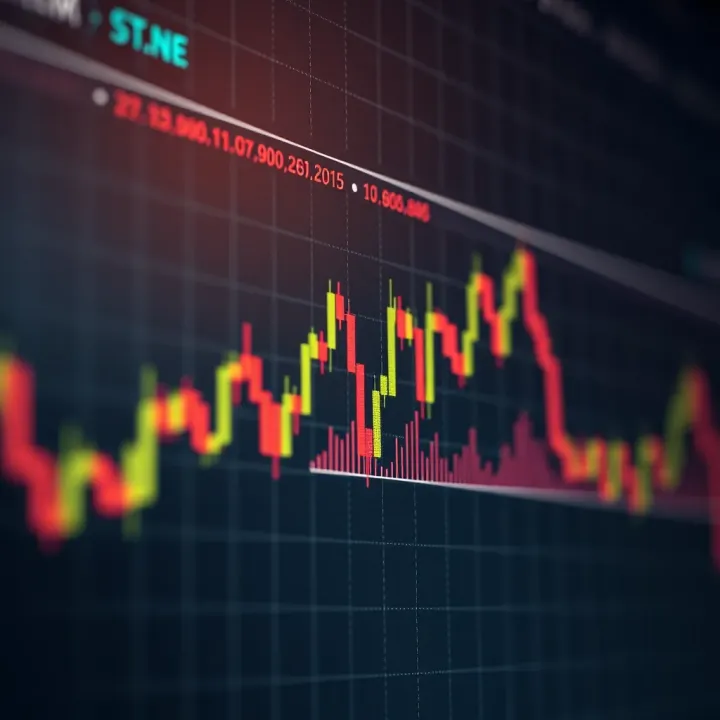 Graph showing pip movement and price fluctuations in derivatives trading