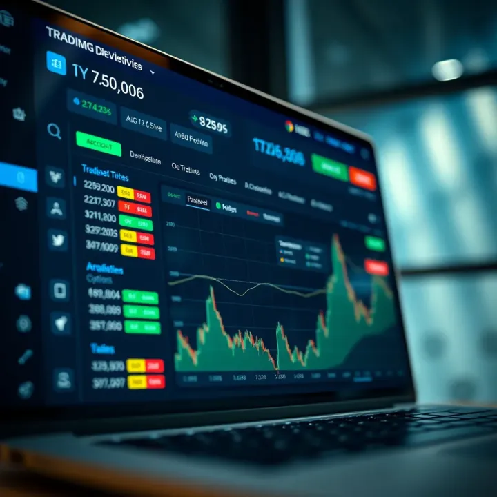 Account Dashboard and Trading Options on TradingView Deriv User interface of tradingview derivative showing account dashboard with trading options tailored for Nigerian market