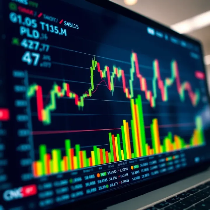 Chart illustrating the behavior and trends of synthetic indices on a trading platform