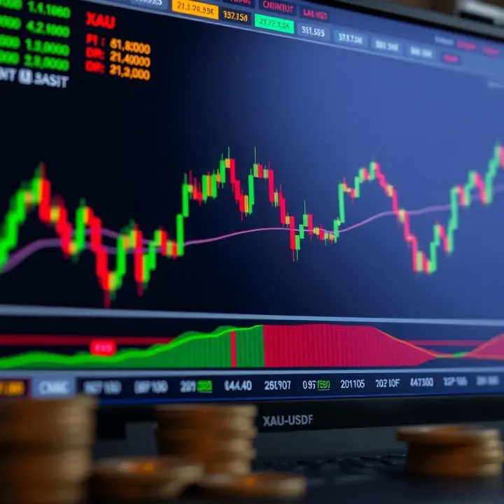 Chart displaying technical analysis tools applied to XAU/USD trading for Nigerian market insights