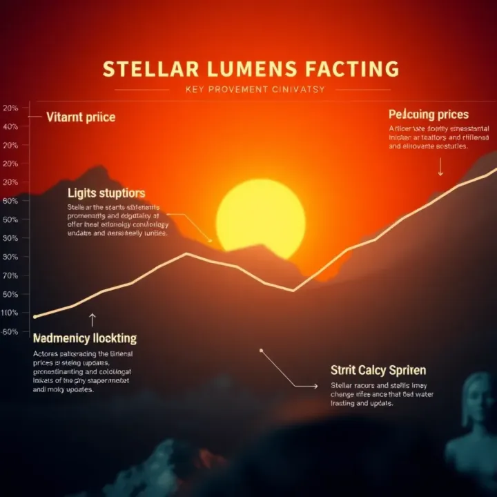 Chart illustrating factors influencing Stellar Lumens price including adoption and technology updates