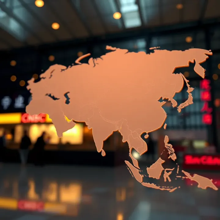 Global map highlighting China's economic influence with emphasis on business expansion